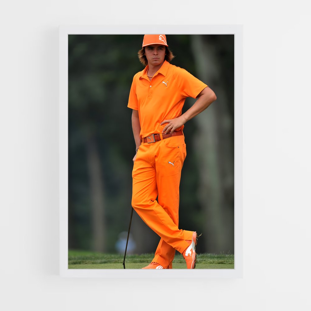 Poster Swing en Orange – affiche Golf (vue 3)